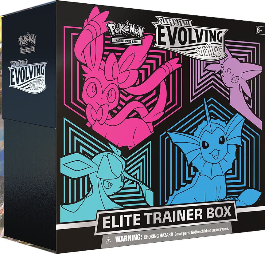 Evolving Skies Elite Trainer Box (Sylveon, Espeon, Glacion, and Vaporeon)