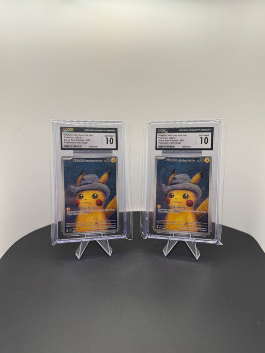 2023 Pokemon Black Star SV Promo 085 Van Gogh Pikachu With Grey Felt Hat CGC 10