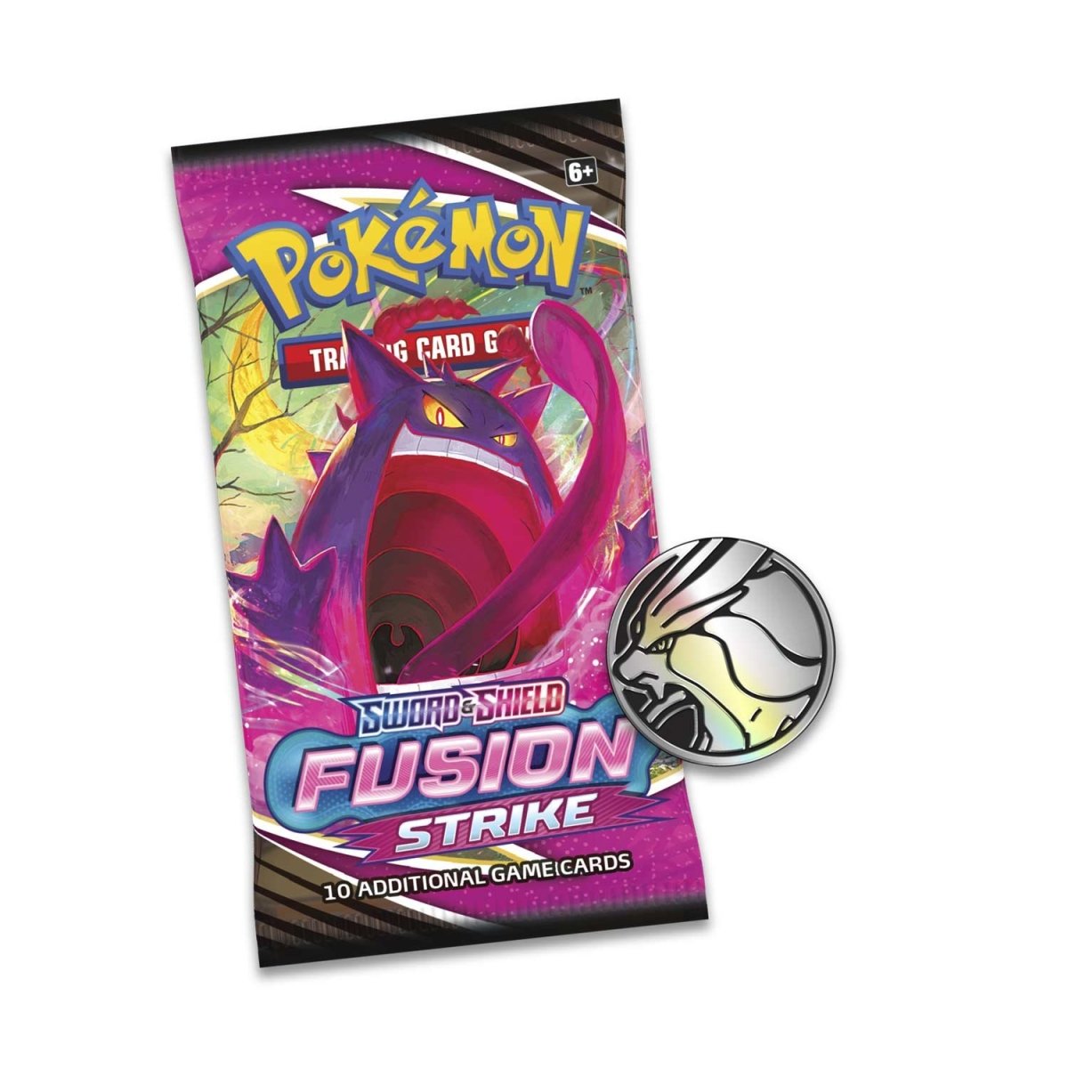 Sword & Shield-Fusion Strike 3 Booster Packs, Coin & Eevee or Espeon Promo Card